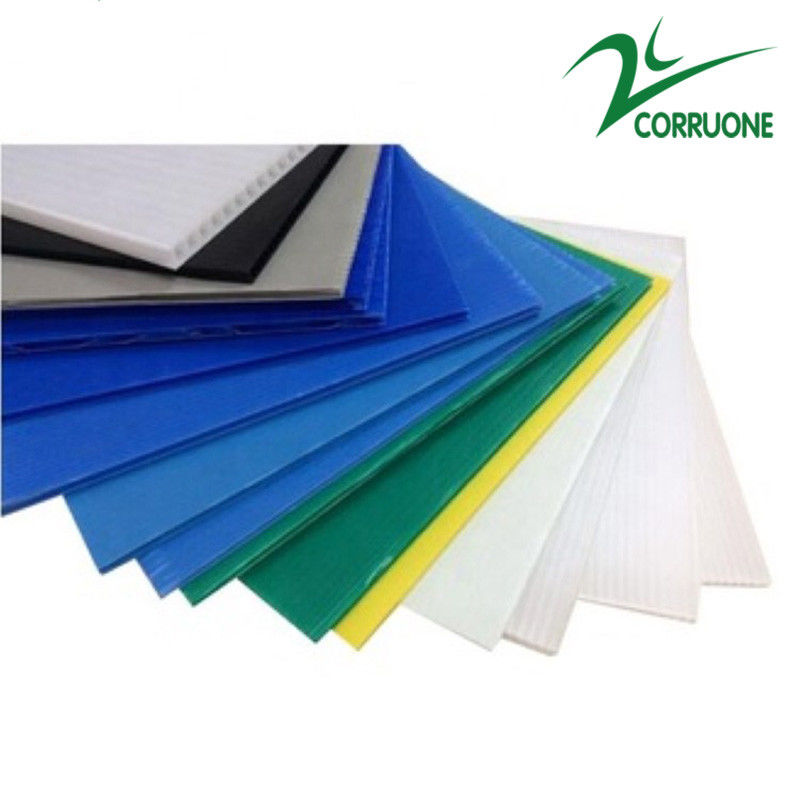10mm 12mm सफेद Corflute शीट्स Correx तल संरक्षण शीट्स