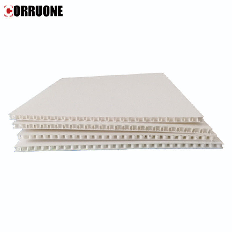 6mm 12mm Correx तल संरक्षण सफेद Corflute शीट लौ Retardant