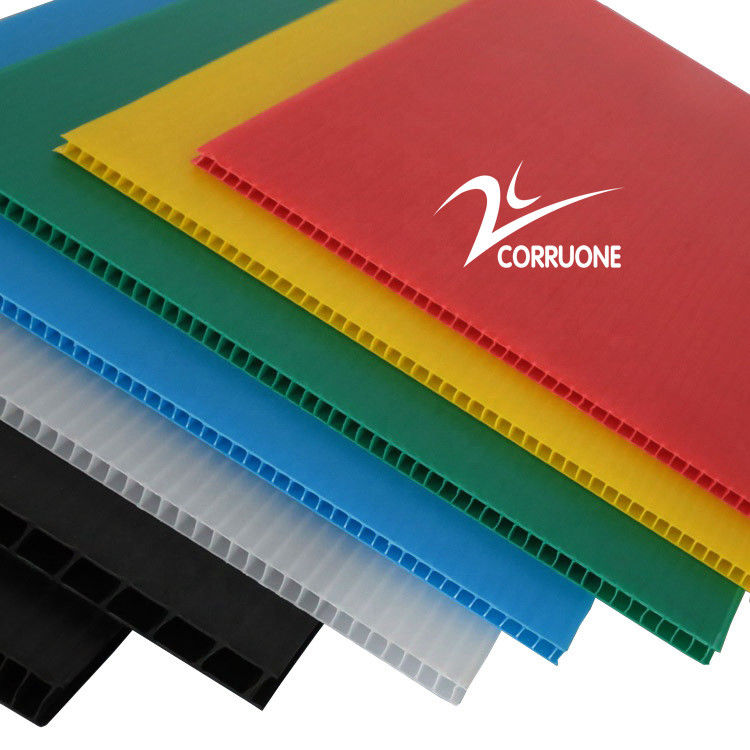 निर्माण के लिए 4mm Corflute नालीदार प्लास्टिक कवर फ्लोर प्रोटेक्शन शीट